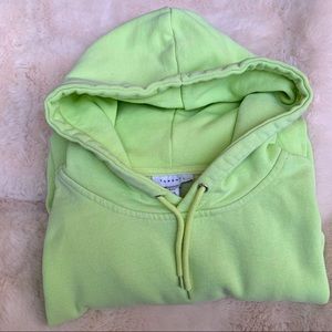 🏷SOLD!!!TOPSHOP Lime Color hoodie💚
